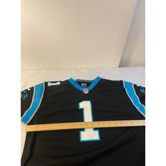 Nike Panthers Newton #1 NFL On Field Jersey Youth Xl 18/20 "Keep Pounding" - Picture 4 of 6